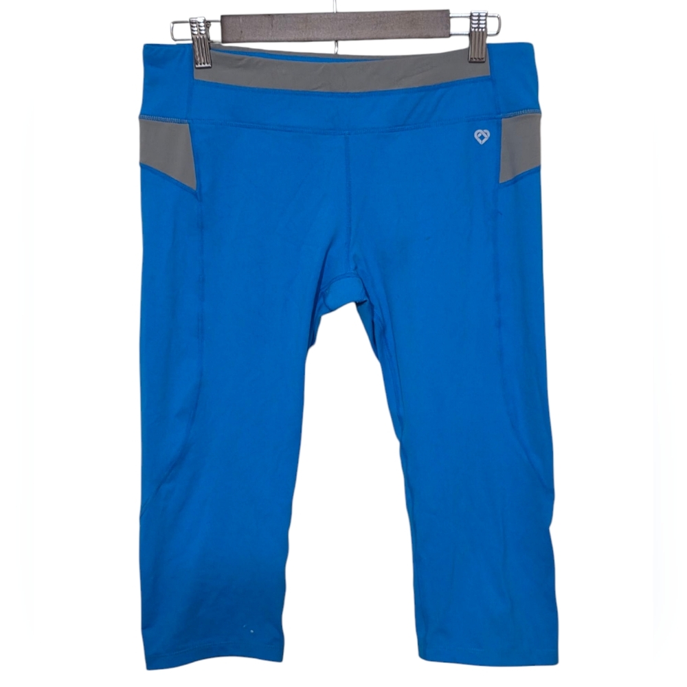 Blue and Gray Athletic Leggings